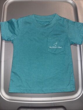 Properly Tees Kids Short Sleeve Pocket Tee in Teal